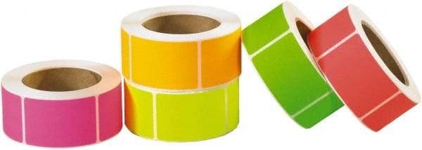 Tape Logic - 2" Long, Assorted Paper Inventory Labels - For Multi-Use - Exact Tool & Supply