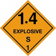 Tape Logic - 4" Long, Orange/Black Paper D.O.T. Labels - For Multi-Use - Exact Tool & Supply