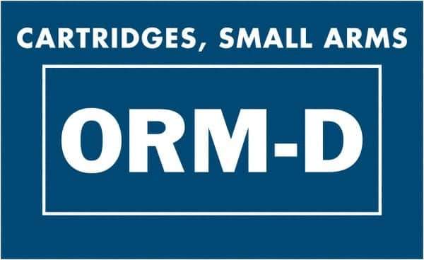 Tape Logic - 2-1/4" Long, Blue/White Paper D.O.T. Labels - For Multi-Use - Exact Tool & Supply