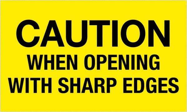 Tape Logic - 5" Long, Fluorescent Yellow Paper Shipping Label - For Multi-Use - Exact Tool & Supply