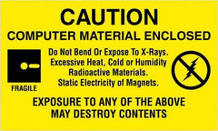 Tape Logic - 5" Long, Black & Yellow Paper Shipping Label - For Multi-Use - Exact Tool & Supply