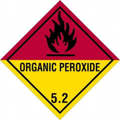 Tape Logic - 4" Long, Yellow/Red/Black/Gray Paper D.O.T. Labels - For Multi-Use - Exact Tool & Supply