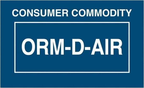 Tape Logic - 2-1/4" Long, Blue/White Paper D.O.T. Labels - For Multi-Use - Exact Tool & Supply