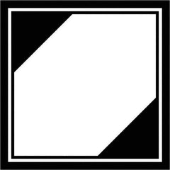 Tape Logic - 4-1/4" Long, Black/White Paper D.O.T. Labels - For Multi-Use - Exact Tool & Supply