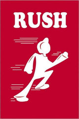 Tape Logic - 2" Long, Red/White Paper Shipping Label - For Multi-Use - Exact Tool & Supply