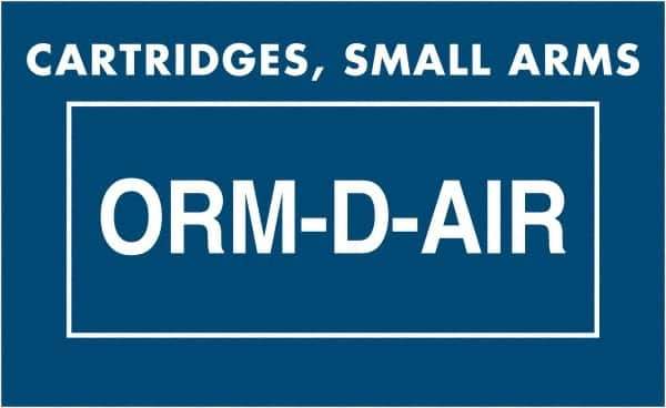 Tape Logic - 2-1/4" Long, Blue/White Paper D.O.T. Labels - For Multi-Use - Exact Tool & Supply