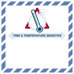 Tape Logic - 4-1/4" Long, White, Blue, & Red Paper D.O.T. Labels - For Multi-Use - Exact Tool & Supply