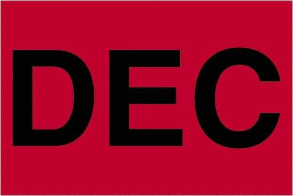 Tape Logic - 3" Long, Fluorescent Red Paper Inventory Labels - For Multi-Use - Exact Tool & Supply