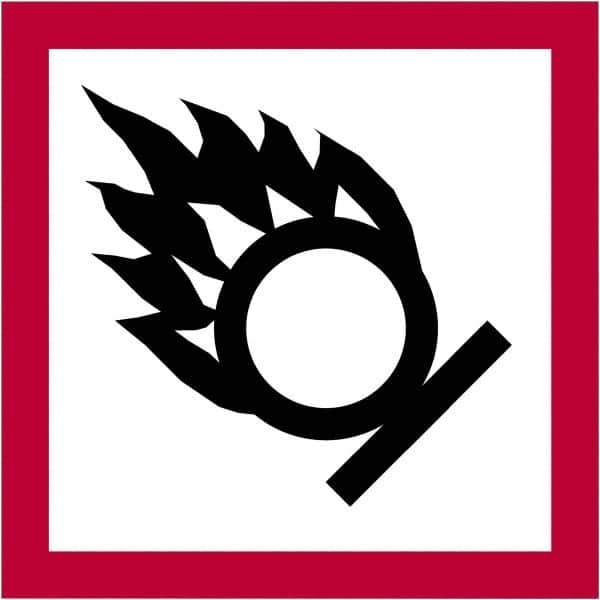 Tape Logic - 2" Long, Red, Black on White Paper D.O.T. Labels - For Multi-Use - Exact Tool & Supply