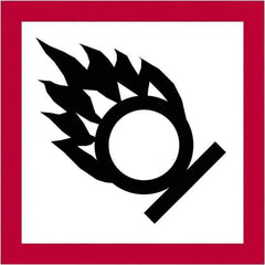 Tape Logic - 2" Long, Red, Black on White Paper D.O.T. Labels - For Multi-Use - Exact Tool & Supply