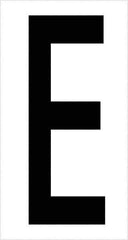 Tape Logic - 3-1/2" Long, Black/White Vinyl Letters - For Multi-Use - Exact Tool & Supply