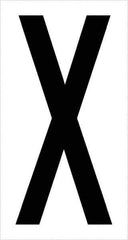 Tape Logic - 3-1/2" Long, Black/White Vinyl Letters - For Multi-Use - Exact Tool & Supply