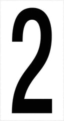 Tape Logic - 3-1/2" Long, Black/White Vinyl Numbers - For Multi-Use - Exact Tool & Supply
