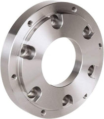 Samchully - Adapter Back Plate for 535mm Diam FTC Lathe Chucks - Plain Back Mount, 190mm Through Hole Diam, 270mm OD, Steel - Exact Tool & Supply