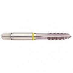 17624 2B 3-Flute Cobalt Yellow Ring Spiral Point Plug Tap-MolyGlide - Exact Tool & Supply
