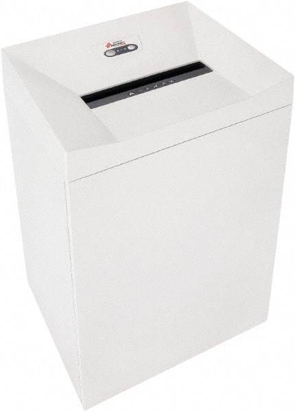 Ability One - 4mm x 37mm" Strip, 17 Sheet Cross Cut Paper Office Shredder - 13-1/2" Long x 18" Wide x 25" High, Level 4 Security, 69 Gal Wastebasket - Exact Tool & Supply