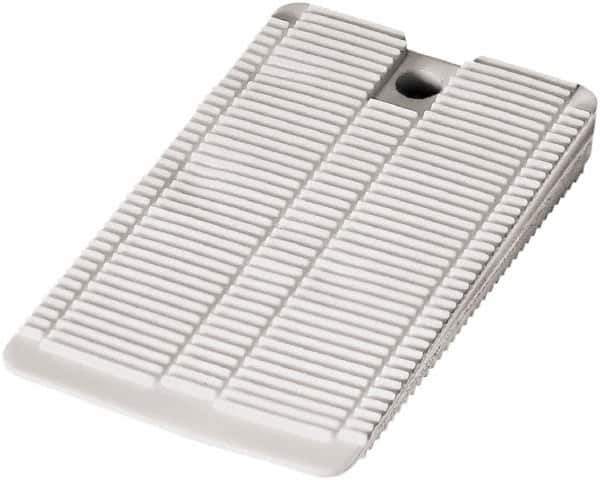 Precision Brand - 30 Piece, 1/4" Thick x 1" Wide x 2" Long Shim Stock Sheet Assortment - White, ±10% Tolerance - Exact Tool & Supply