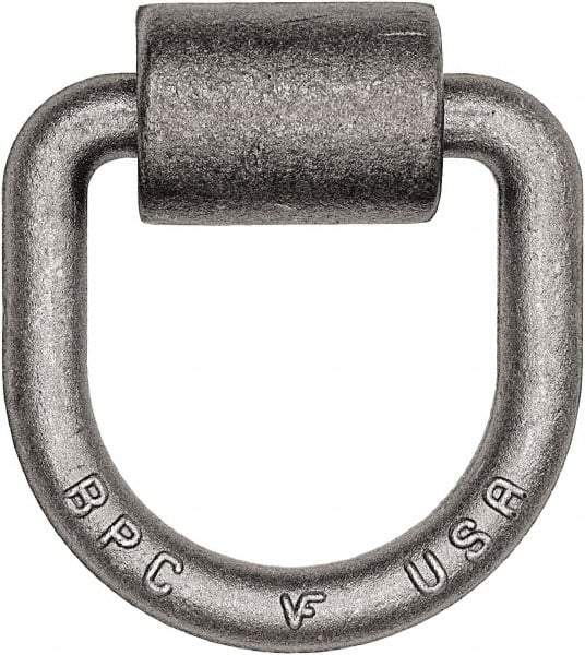 Buyers Products - Steel D-Ring with Integral Bracket - 4-1/2" Long, Gray, For Use with Cargo Control - Exact Tool & Supply