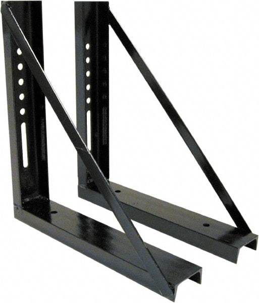 Buyers Products - Steel Truck Box Mounting Brackets - 18" Long, Black, For Use with Truck Boxes - Exact Tool & Supply