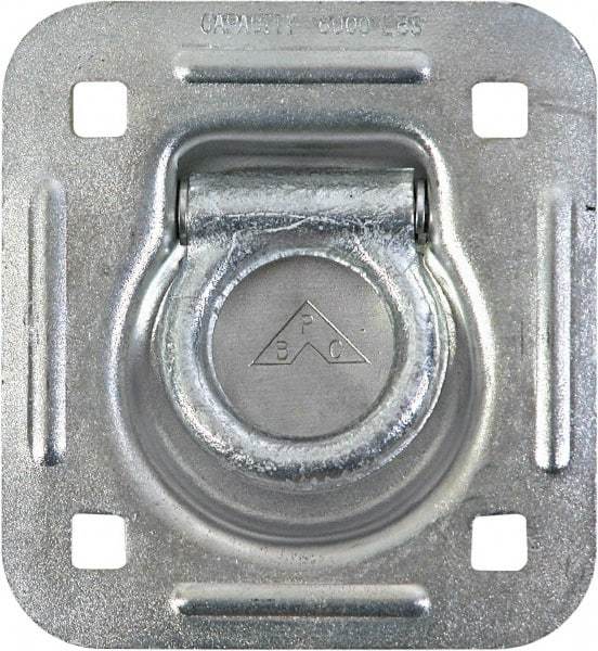 Buyers Products - Steel Rope Ring - 4-7/8" Long, Silver, For Use with Cargo Control - Exact Tool & Supply