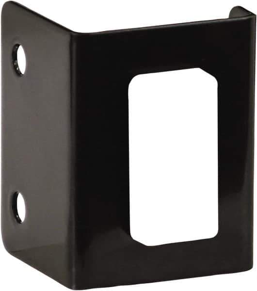 Buyers Products - Steel Rocker Switch Mounting Bracket - 3" Long, Black, For Use with Rocker Switches - Exact Tool & Supply