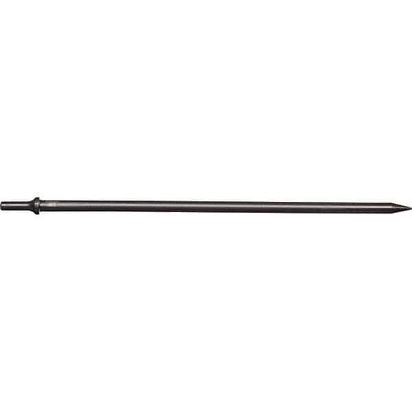 Mayhew - 1/8" Head Width, 18" OAL, Tapered Punch Chisel - Round Drive, Round Shank, Steel - Exact Tool & Supply