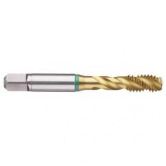 1-1/4-12 Dia. - 2B - 4 FL - Cobalt Bottoming Green Ring Tap FORM-E-TiN - Exact Tool & Supply