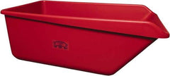 Remco - 149 Gal Red Rectangular Polyethylene Tub - 21-3/4" High x 32" Diam - Exact Tool & Supply