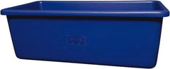 Remco - 70 Gal Blue Rectangular Polyethylene Tub - 17" High x 26-1/2" Diam - Exact Tool & Supply