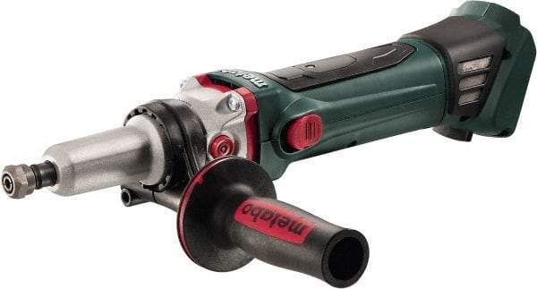 Metabo - 1/4" Collet, 6,000 RPM, Straight Handle Electric Die Grinder - 18 Volts - Exact Tool & Supply