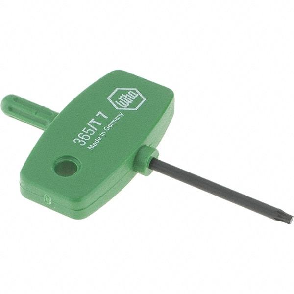 Wiha - T7 Torx Key - Wing Handle, 35mm Length Under Head, 2.7" OAL - Exact Tool & Supply