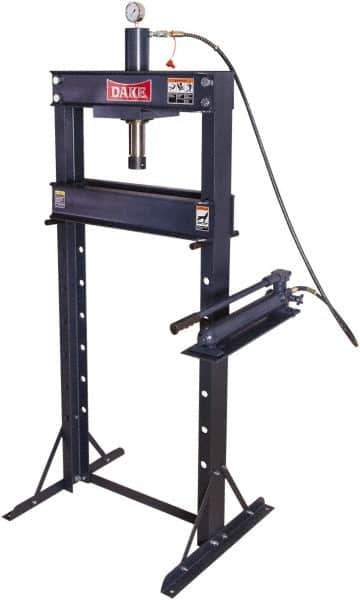Dake - 20 Ton Manual Shop Press - 8" Stroke - Exact Tool & Supply