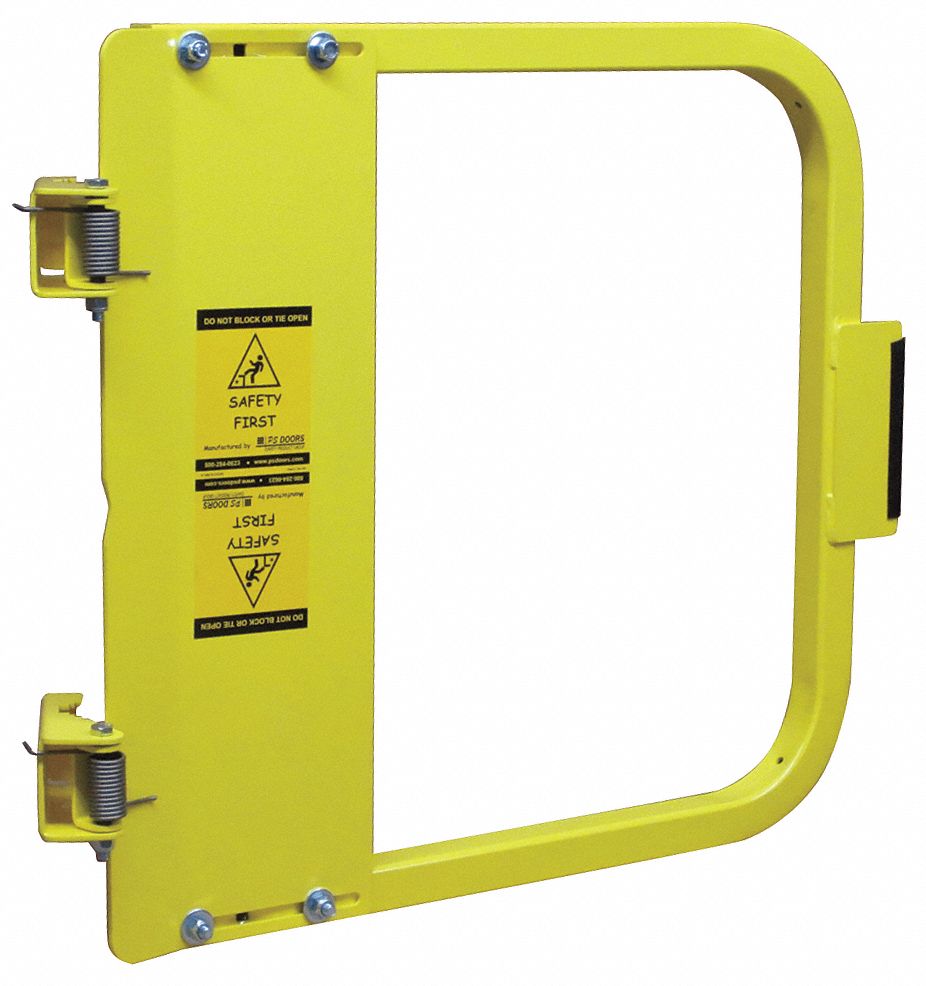 Safety Gate, 13-3/4" to 17-1/2" Adjustable Opening, Carbon Steel
