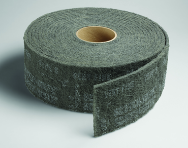 4'' x 30 ft. - Grade S Very Fine Grit - Scotch-Brite Clean & Finish Non Woven Abrasive Roll - Exact Tool & Supply