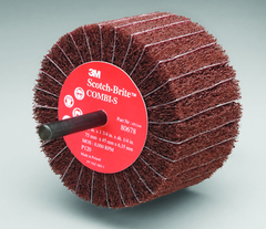 3" - P120 Grit - Aluminum Oxide - Combi-S Wheel - Exact Tool & Supply