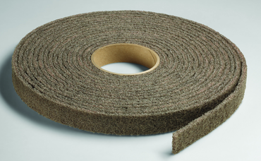 2'' x 30 ft. - Grade A Medium Grit -ium Grit - Scotch-Brite Cut & Polish Non Woven Abrasive Roll - Exact Tool & Supply