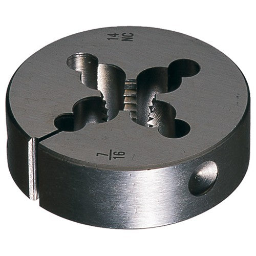 #10–24 1″ OD 382 Carbon Steel Round Adjustable Die - Exact Tool & Supply