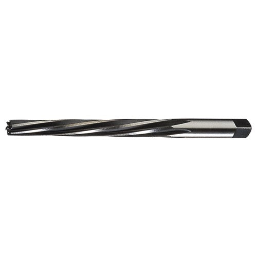 #4/0 LHS / RHC HSS Straight Shank Helical Flute Taper Pin Reamer - Bright - Exact Tool & Supply