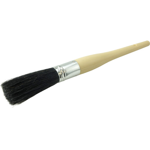#8 15/16″ Oval Sash Brush, Black China Bristle, 3″ Trim Length, Plain Foam Handle - Exact Tool & Supply