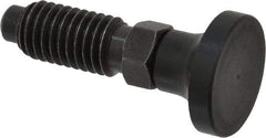 Gibraltar - 1/2-13, 1" Thread Length, 0.31" Max Plunger Diam, 0.5 Lb Init to 1.75 Lb Final End Force, Knob Handle Plunger - Delrin Knob, 1-1/4" Body Length, 1" Length Under Head/Shoulder, 1/4" Plunger Projection - Exact Tool & Supply