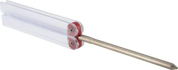 DMT - 9-1/2" OAL Fine Round Chainsaw File Diamond File - 7/32" Wide x 7/32" Thick, 3-3/4 LOC, Red, 600 Grit - Exact Tool & Supply