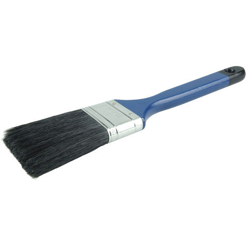 2″ Flat Sash Brush, Black China Bristle, 3″ Trim Length, Blue Foam Handle - Exact Tool & Supply