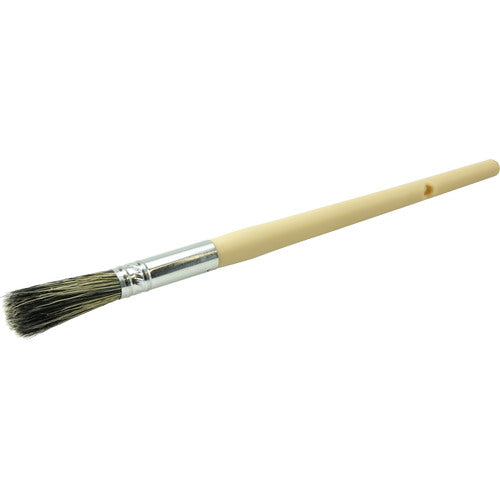 #2 7/16″ Round Sash Brush, Grey Bristle Fill, 1-3/4″ Trim Length, Plain Foam Handle - Exact Tool & Supply