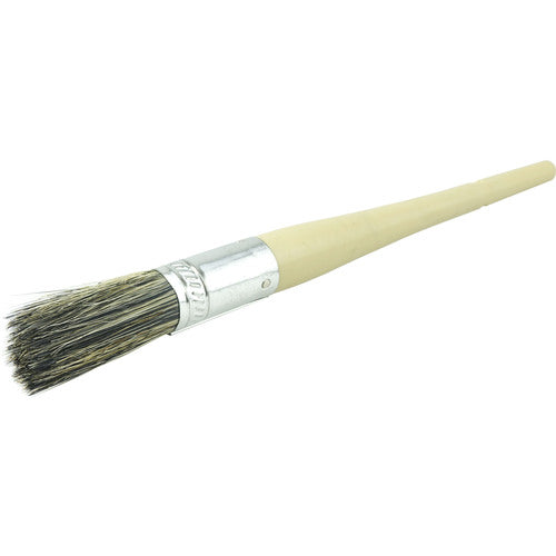#4 11/16″ Round Sash Brush, Grey Bristle Fill, 2″ Trim Length, Plain Foam Handle - Exact Tool & Supply