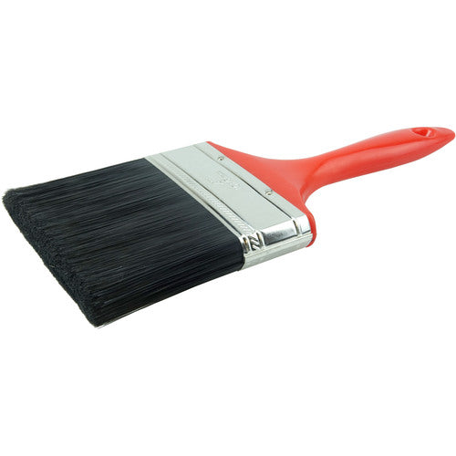 Vortec Pro 4″ Disposable Chip and Oil Brush, Black Synthetic, 2-3/4″ Trim Length, Plastic Handle - Exact Tool & Supply