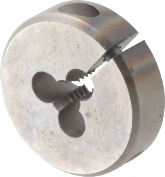 Cle-Line - #6-32 UNC High Speed Steel Round Adjustable Die - Exact Tool & Supply