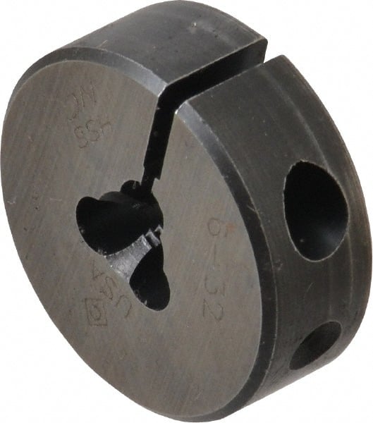 Cle-Line - #6-32 UNC High Speed Steel Round Adjustable Die - Exact Tool & Supply