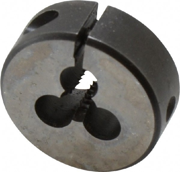 Cle-Line - #10-24 UNC High Speed Steel Round Adjustable Die - Exact Tool & Supply
