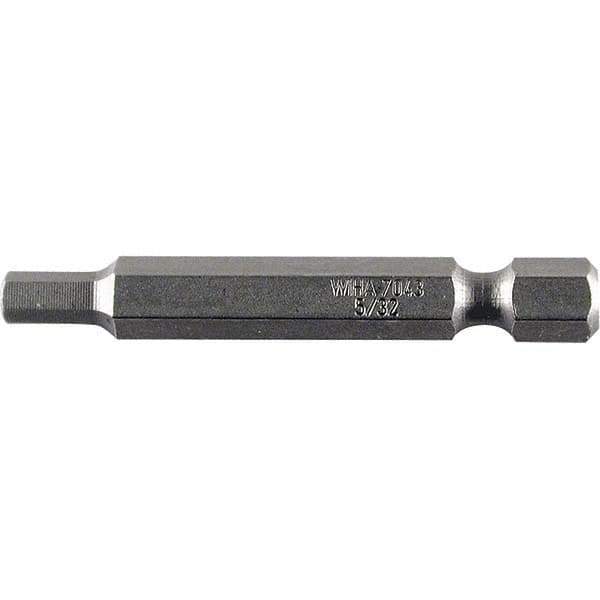 Wiha - 3/16" Power Bit - 1/4" Drive, 2" OAL - Exact Tool & Supply