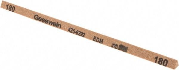 Value Collection - 180 Grit Aluminum Oxide Triangular Polishing Stone - Coarse Grade, 1/4" Wide x 6" Long x 1/4" Thick - Exact Tool & Supply